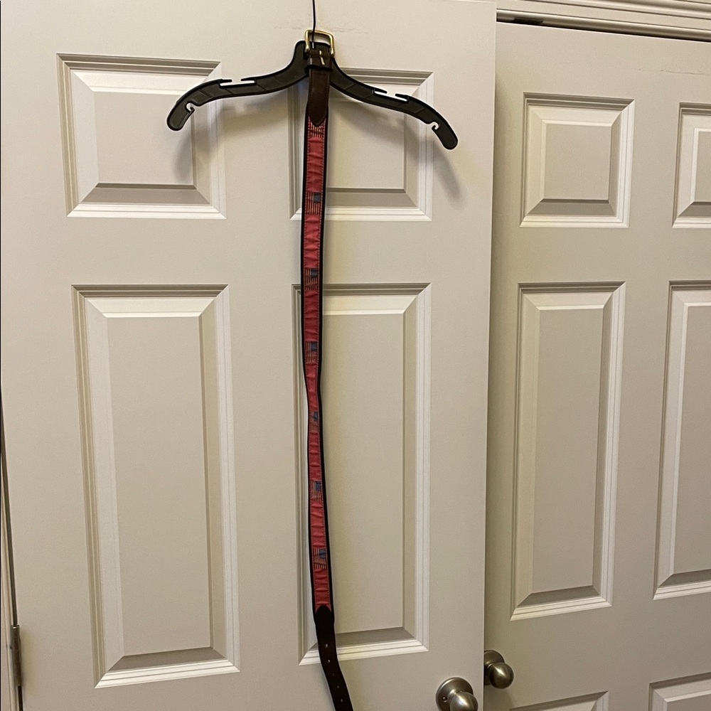 Vineyard Vines Flag Patterned Belt
